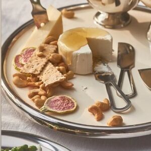 Anthropologie Arlo Stainless Steel Platter NWT